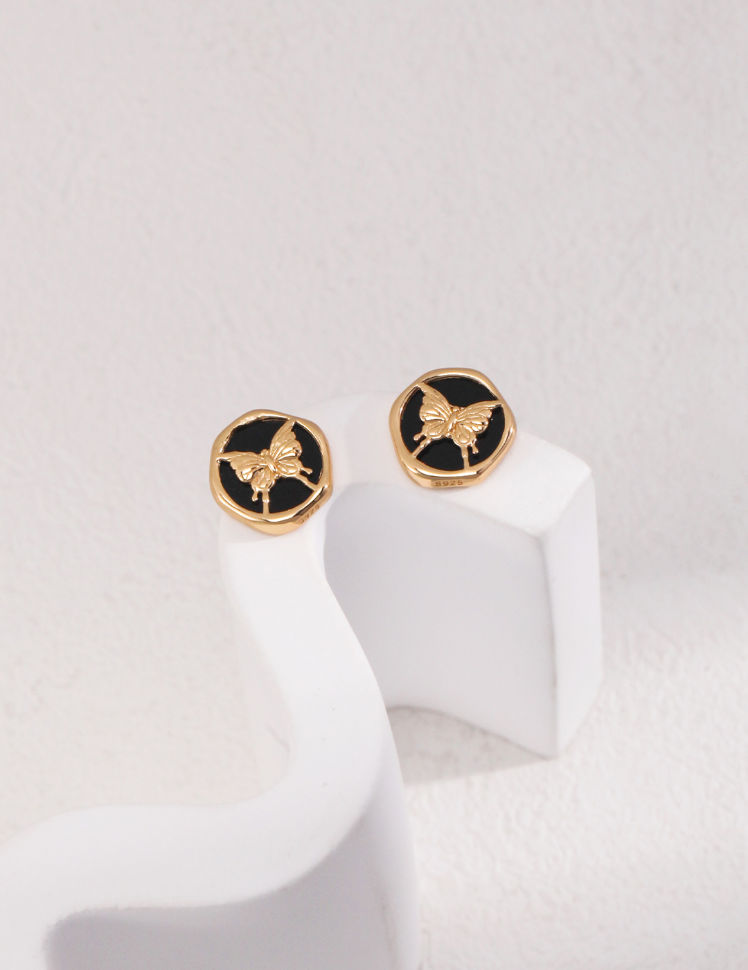 Butterfly Stud Earrings | 18K Gold Vermeil Mini Butterfly Stud Earrings