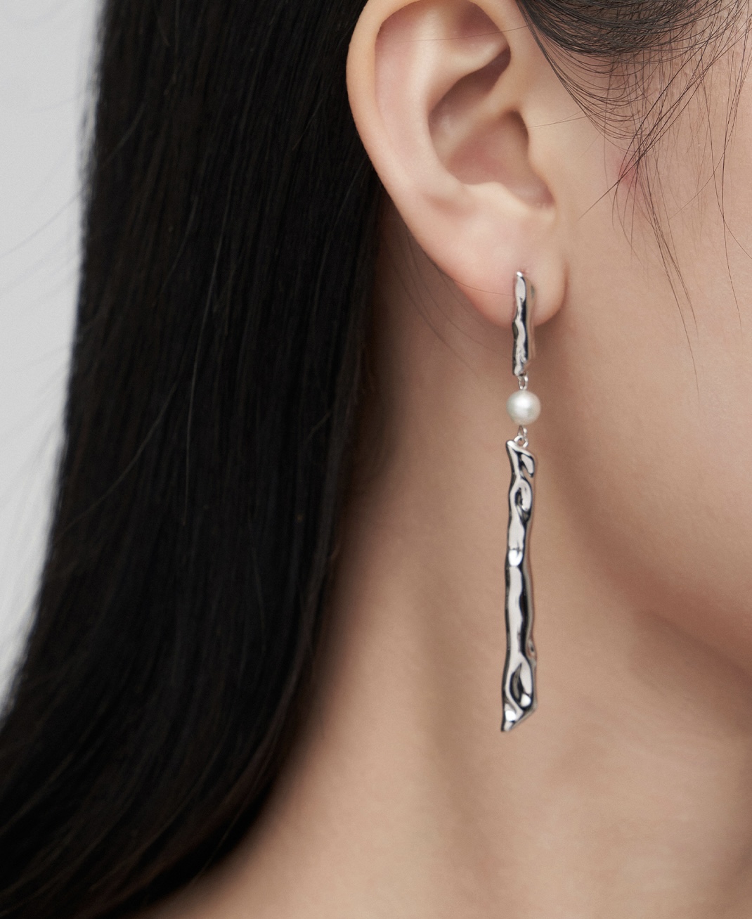 Drop Silver Earrings