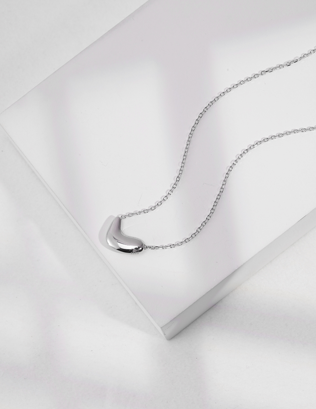 Silver Heart Necklace | Sterling Silver Necklace with Heart Shaped Pendant