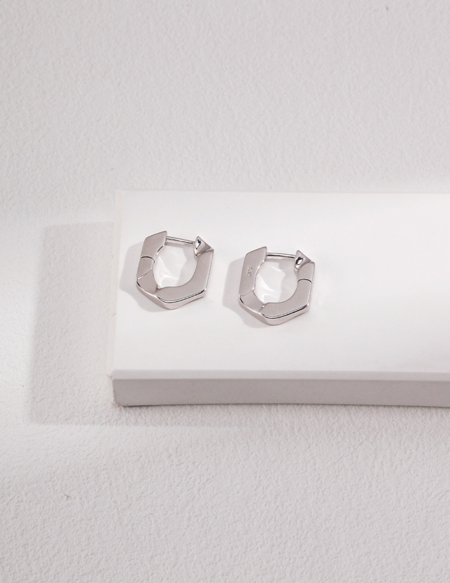 Mini Silver Huggie Earrings | Sterling Silver Mini Stack Earrings