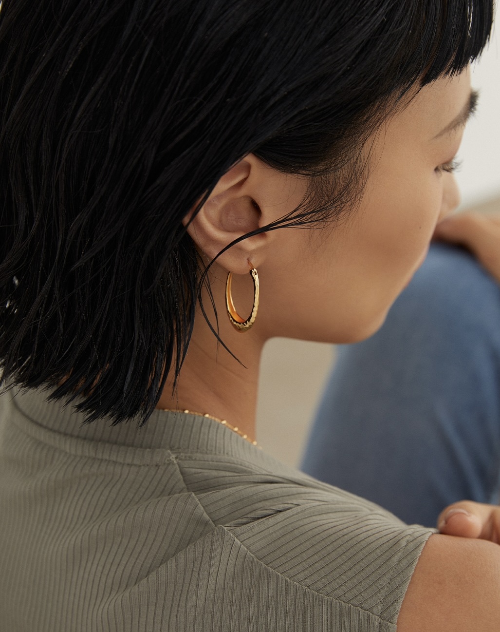 Sunday Silver Hoop Earrings