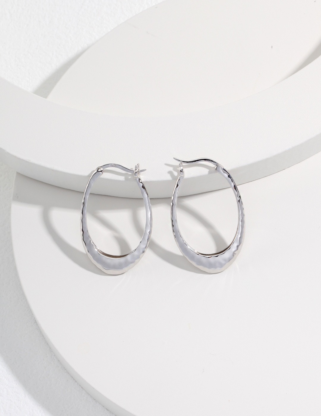 Sunday Silver Hoop Earrings | Sterling Silver Hoop Earrings