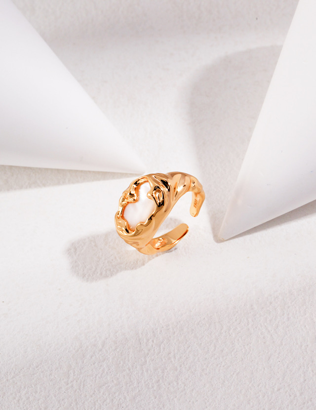 Moon Gold Open Ring | 18K Gold Vermeil Open Ring