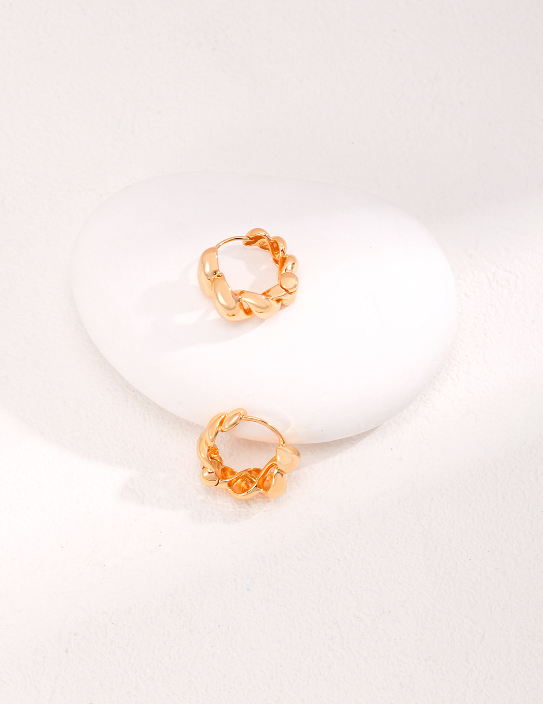 Mini Twist Gold Hoop Earrings - Jewelry Voutique