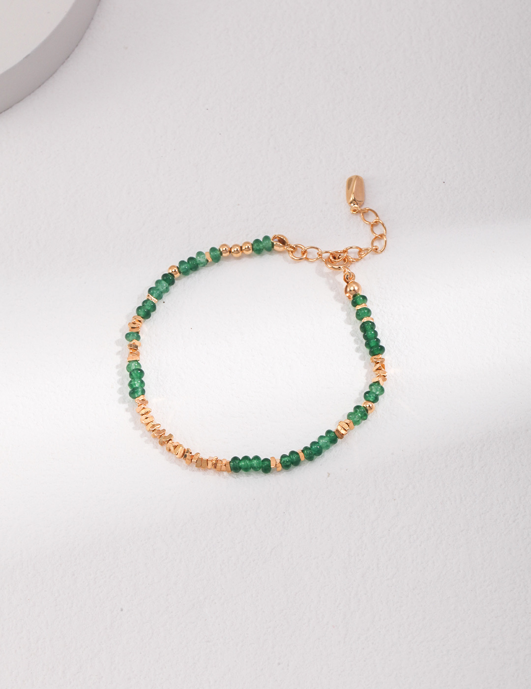 Green Gem Beaded Bracelet