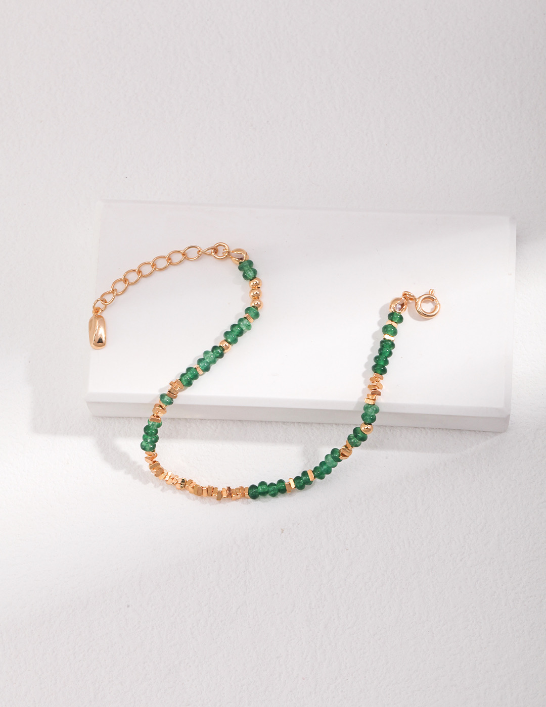 Green Gem Beaded Bracelet - Jewelry Voutique